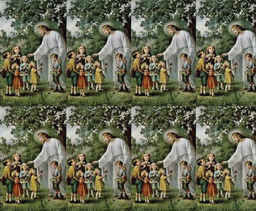 Jesus & the Children Pocket Cards - Sheet of 8