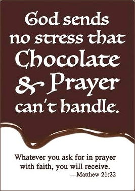 Chocolate Prayer Cards