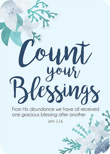Count Your Blessings Pocket Card