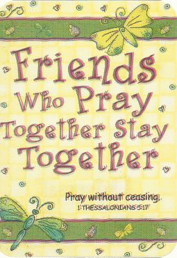 Friends Who Pray Together...Pocket Card
