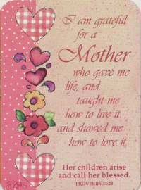 Grateful for My Mother Pocket Card