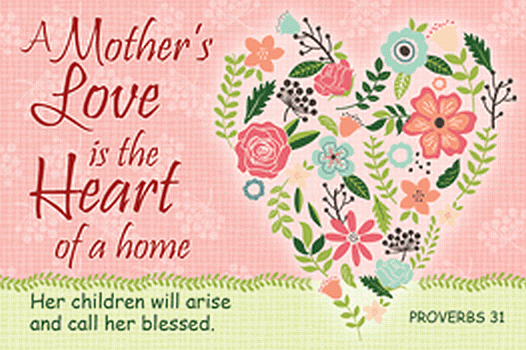 A Mother Love is the Heart Pocket Card