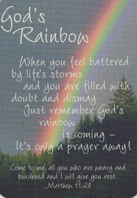 Gods Rainbow...Pass it On, Pocket Card