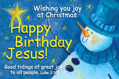 Happy Birthday Jesus Pocket Card