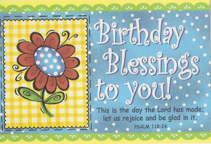 Birthday Blessings Pocket Card