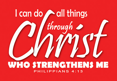 Christ Strengthens Me Pocket Card
