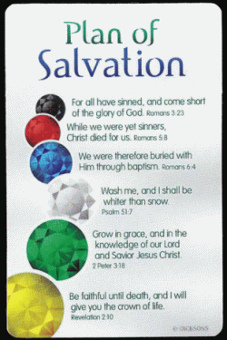 Plan of Salvation Jewel Designed Card