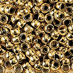 Metallic Gold Pony Beads