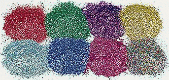 Multi Colored Metallic Craft Glitter Flakes