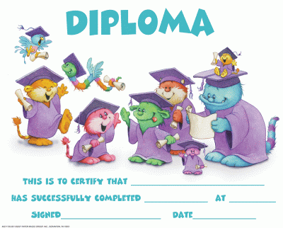 Funny Creatures Diploma