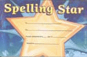 Spelling Star Award Certificate