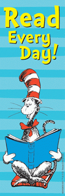 Dr Seuss Cat in the Hat Read Every Day Bookmark