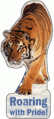 Roaring with Pride Tiger Bookmark