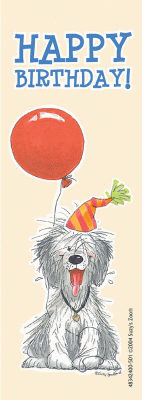 Wags & Whiskers Happy Birthday Bookmark