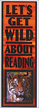 Wild About Reading Tiger Bookmarks