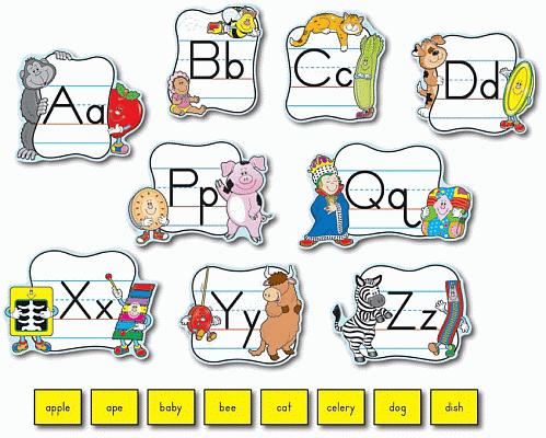 Animal ABC Letters for Classroom Bulletin Boards