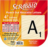 Scrabble Squares Deco Letter Set