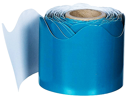 Teal Scalloped Bulletin Borders - By the Roll