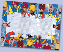 Upside down Childrens Attendance Chart - ONLY 1 LEFT