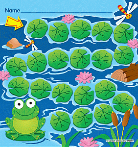 Frog Hopping Lilly Pads Mini Chart