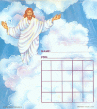 Jesus in the Clouds Mini Reward Chart