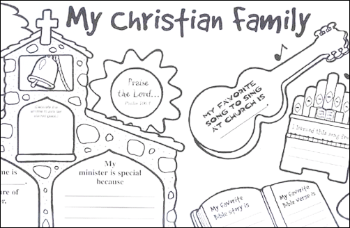 About Me & My Christian Family Poster