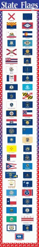 United States Flags Banner