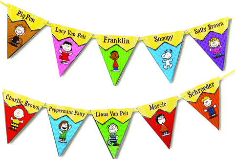 Peanuts Characters Pennant Banner