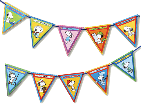 Snoopy You Can Be Anything Pennant Banner