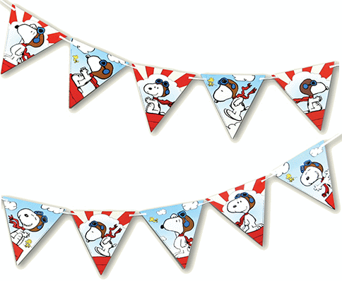 Snoopy Flying Ace Pennant Banner