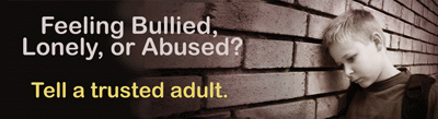 Tell an Adult - Bully Free Banner
