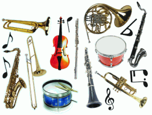 Band Musical Instrument Deco Kit