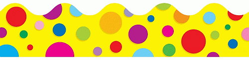 Colorful Dots Borders - Yellow