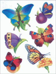 Pretty Butterflies Vinyl Window Clings