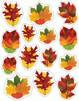 Autumn Leaves Vinyl Window Cling
