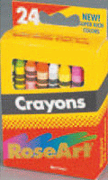 Roseart Crayons - 24 Pack