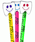 Dental Happy Tooth Pencil Set
