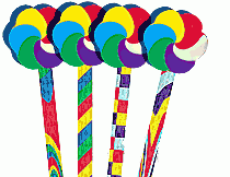 Swirly Rainbow Pencil Set