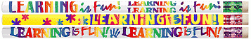 Learning is Fun Rainbow Letters Pencil