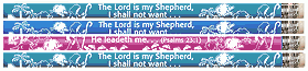 The Lord is My Shepard Bible Verse Pencils