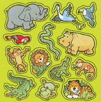 Jungle Animal  Stickers