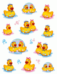 Yellow  Duckie Stickers