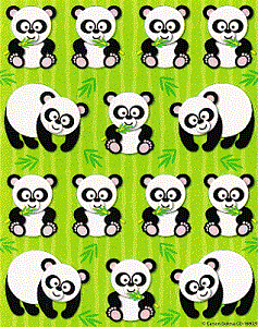 Munching Panda Stickers