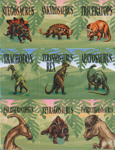 T Rex Dinosaur Stickers