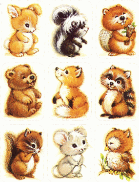 Furry Critter Stickers
