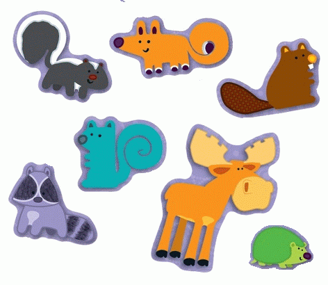 Moose Forest Stickers