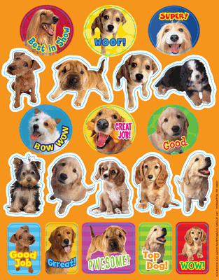 Positive Puppy Stickers