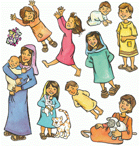Children of the Bible Stickers