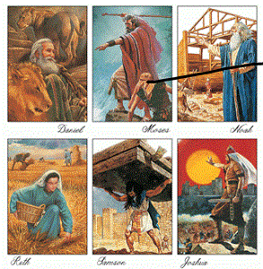 Bible Heros Stickers