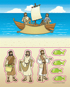 Fishers of Men Bible Story Stickers
